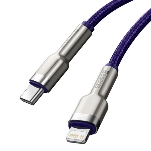 Buy USB-C cable for Lightning Baseus Cafule, PD, 20W, 1m (purple) - BSU3048PRP - {ean13} - Home Screen Store Europe