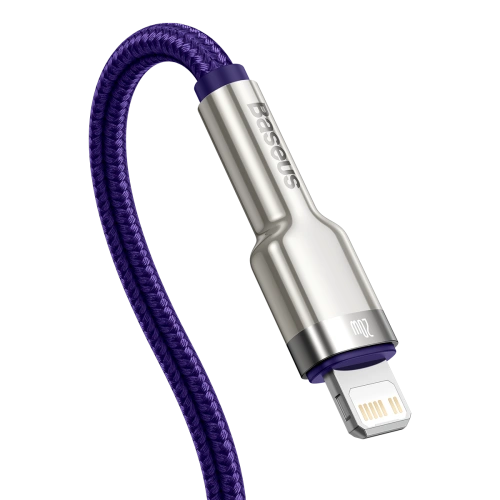 Kup Cablul USB-C la Lightning Baseus Cafule, PD, 20W, 1m (mov) - BSU3048PRP - {ean13} - Sklep Home Screen