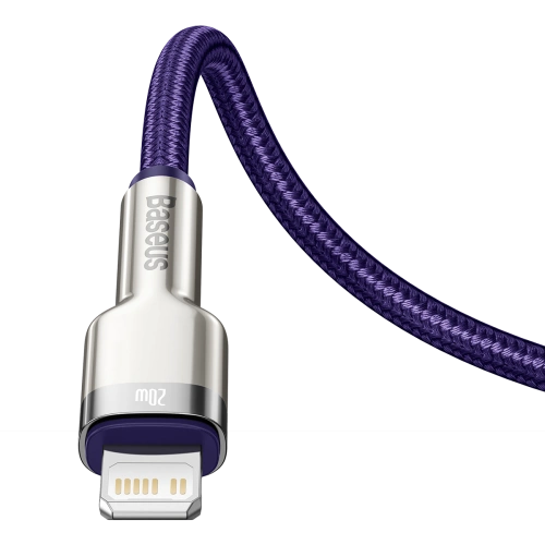 Buy USB-C cable for Lightning Baseus Cafule, PD, 20W, 1m (purple) - BSU3048PRP - {ean13} - Home Screen Store Europe