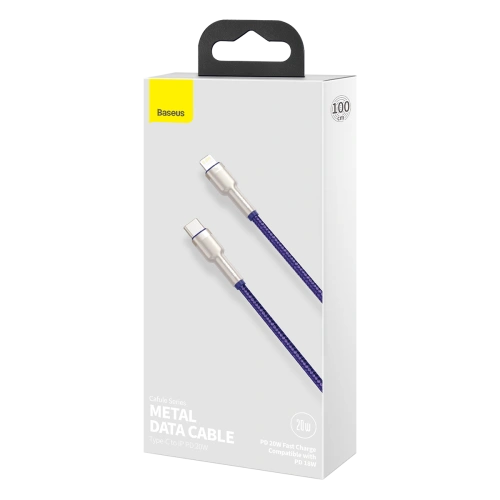 Kup Kabel USB-C do Lightning Baseus Cafule, PD, 20W, 1m (fioletowy) - BSU3048PRP - {ean13} - Sklep Home Screen