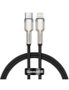 USB-C zu Lightning Kabel Baseus Cafule, PD, 20W, 0,25m (schwarz)