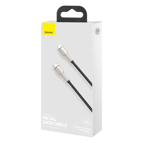 Kup USB-C zu Lightning Kabel Baseus Cafule, PD, 20W, 0,25m (schwarz) - BSU3049BLK - {ean13} - Sklep Home Screen