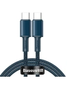 USB-C zu USB-C Baseus Hochdichte geflochten, 100W, 1m (blau)