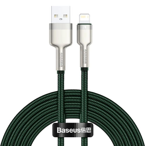 Kup USB-Kabel zu Lightning Baseus Cafule, 2.4A, 2m (grün) - BSU3052GRN - {ean13} - Sklep Home Screen