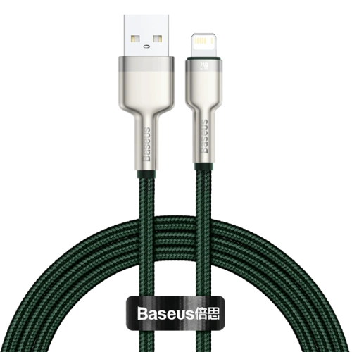 Kup USB-Kabel zu Lightning Baseus Cafule, 2.4A, 1m (grün) - BSU3055GRN - {ean13} - Sklep Home Screen