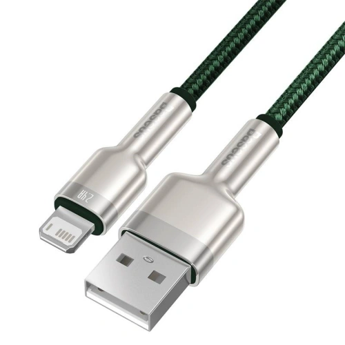 Kup USB-Kabel zu Lightning Baseus Cafule, 2.4A, 1m (grün) - BSU3055GRN - {ean13} - Sklep Home Screen