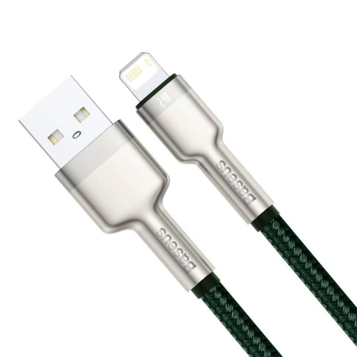 Kup USB-Kabel zu Lightning Baseus Cafule, 2.4A, 1m (grün) - BSU3055GRN - {ean13} - Sklep Home Screen