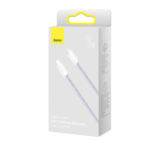 Buy USB-C cable for Lightning Baseus Dynamic Series, 20W, 1m (purple) - BSU3065PRP - {ean13} - Home Screen Store Europe