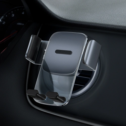Buy Baseus Easy Control Clamp car mount round air vent (black) - BSU3069BLK - {ean13} - Home Screen Store Europe