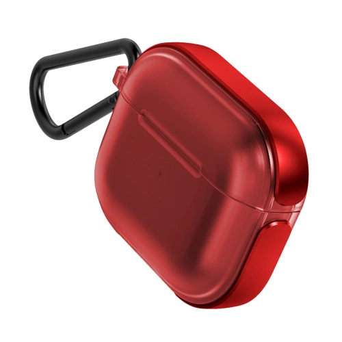 Buy Raptic Air Case Apple AirPods 3 with Soft Rubber Texture and Removable Carabiner - Silver - XDR158RED - {ean13} - Home Screen Store Europe