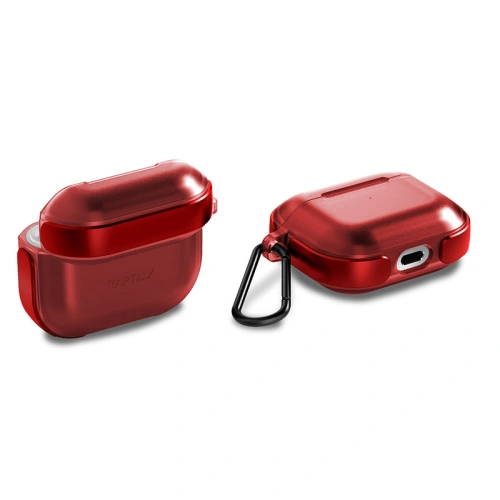 Buy Raptic Air Case Apple AirPods 3 with Soft Rubber Texture and Removable Carabiner - Silver - XDR158RED - {ean13} - Home Screen Store Europe
