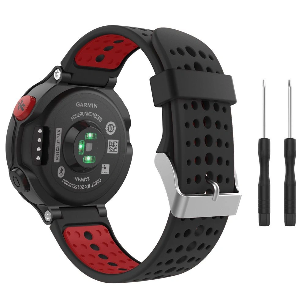 Etui Tech-Protect Smooth Garmin Forerunner 220/230/235/630/735 Black/red