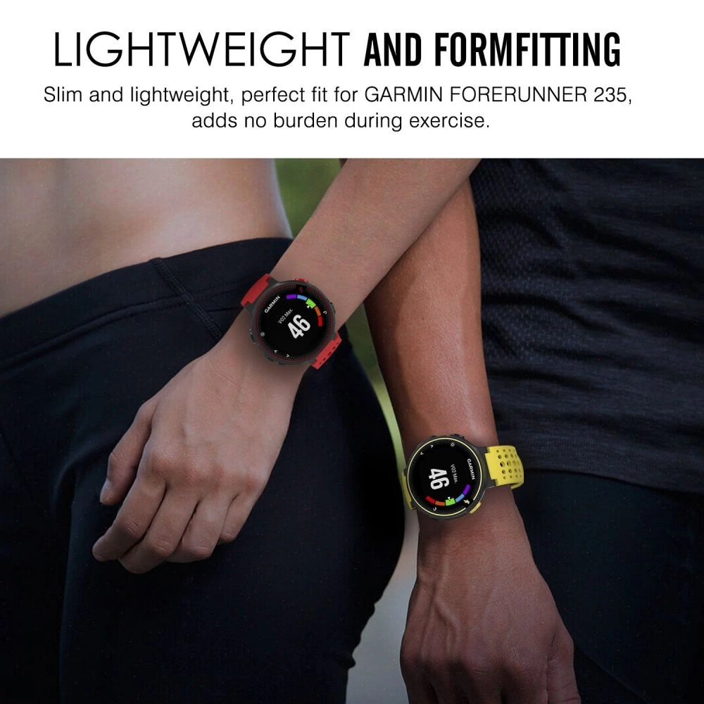 Etui Tech-Protect Smooth Garmin Forerunner 220/230/235/630/735 Black/red