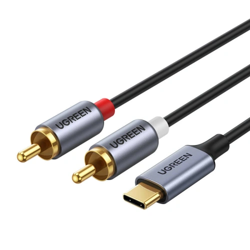 Kup UGREEN CM451 Kabel USB-C zu 2x RCA (Cinch) 1.5m (schwarz) - UGR1184BLK - {ean13} - Sklep Home Screen