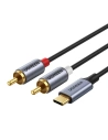 Kup UGREEN CM451 USB-C kábel 2x RCA (Cinch) 1.5m (fekete) - UGR1184BLK - {ean13} - Sklep Home Screen