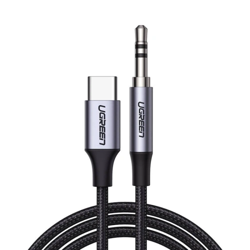 Kup USB-C Kabel UGREEN CM450 zu mini jack 3.5mm AUX, 1m (schwarz) - UGR1190BLK - {ean13} - Sklep Home Screen