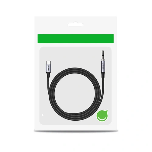 Kup Kabel USB-C UGREEN CM450 do mini jack 3.5mm AUX, 1m (černý) - UGR1190BLK - {ean13} - Sklep Home Screen