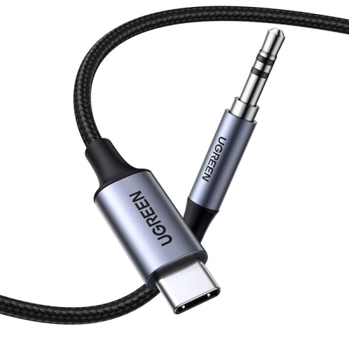 Kup USB-C Kabel UGREEN CM450 zu mini jack 3.5mm AUX, 1m (schwarz) - UGR1190BLK - {ean13} - Sklep Home Screen