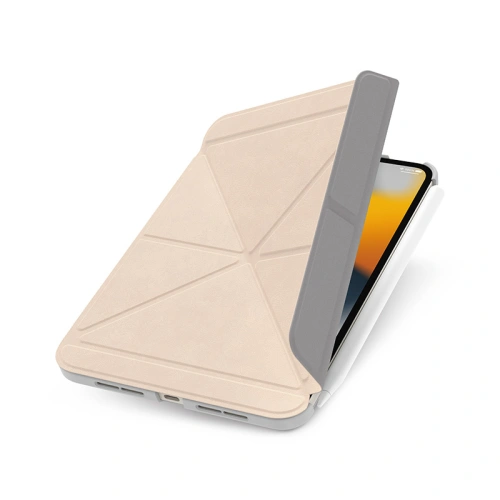 Kup Case Moshi VersaCover Apple iPad mini 2021 (6. Generation) / iPad mini 8.3" 2024 7gen / iPad mini 8.3" 2024 7gen mit Apple Pencil Ladefunktion (Savanna Beige) - MOSH213SAVBEI - {ean13} - Sklep Home Screen