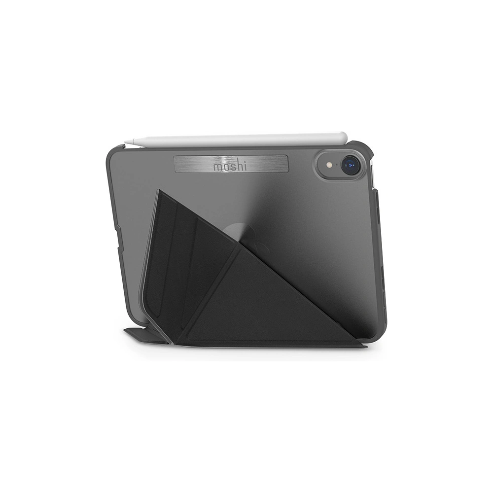 Etui Moshi VersaCover Apple iPad mini 2021 (6. generacji) / iPad mini 8.3" 2024 (7. generacji) z ładowaniem Apple Pencil (Charcoal Black)