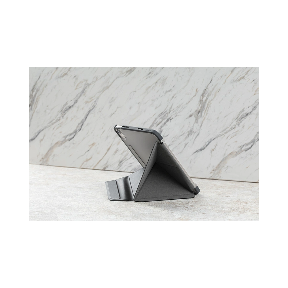 Etui Moshi VersaCover Apple iPad mini 2021 (6. generacji) / iPad mini 8.3" 2024 (7. generacji) z ładowaniem Apple Pencil (Charcoal Black)