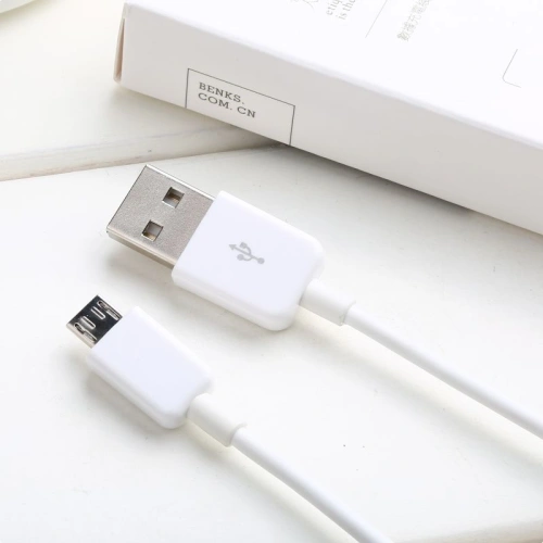 Kup Kábel Benks USB-A - microUSB 1m Fehér - BKS231WHT - {ean13} - Sklep Home Screen