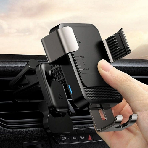 Kup Uchytník do auta s bezdrátovou nabíječkou Joyroom JR-ZS220 Vent Car Mount Wireless Charger 15W černý - JYR077BLK - {ean13} - Sklep Home Screen