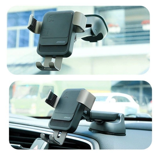 Buy Joyroom JR-ZS220 Dashboard Car Mount Wireless Charger 15W Black - JYR078BLK - {ean13} - Home Screen Store Europe