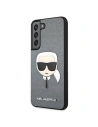 Buy Karl Lagerfeld KLHCS22SSAKHSL Samsung Galaxy S22 silver hardcase Saffiano Ikonik Karl`s Head - KLD788SLV - {ean13} - Home Screen Store Europe