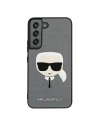Buy Karl Lagerfeld KLHCS22SSAKHSL Samsung Galaxy S22 silver hardcase Saffiano Ikonik Karl`s Head - KLD788SLV - {ean13} - Home Screen Store Europe