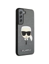 Buy Karl Lagerfeld KLHCS22SSAKHSL Samsung Galaxy S22 silver hardcase Saffiano Ikonik Karl`s Head - KLD788SLV - {ean13} - Home Screen Store Europe