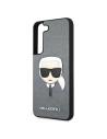 Buy Karl Lagerfeld KLHCS22SSAKHSL Samsung Galaxy S22 silver hardcase Saffiano Ikonik Karl`s Head - KLD788SLV - {ean13} - Home Screen Store Europe