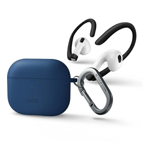 Kup Etui UNIQ Nexo Apple AirPods 3 + Ear Hooks Silicone niebieski/blue - UNIQ568BLU - {ean13} - Sklep Home Screen