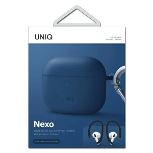 Kup Etui UNIQ Nexo Apple AirPods 3 + Ear Hooks Silicone niebieski/blue - UNIQ568BLU - {ean13} - Sklep Home Screen