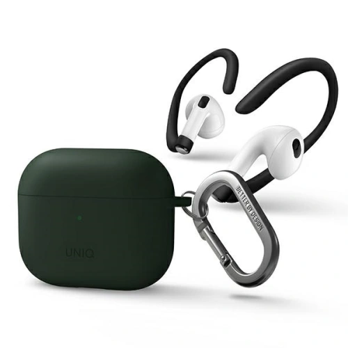 Kup Etui UNIQ Nexo Apple AirPods 3 + Ear Hooks Silicone zielony/green - UNIQ570GRN - {ean13} - Sklep Home Screen