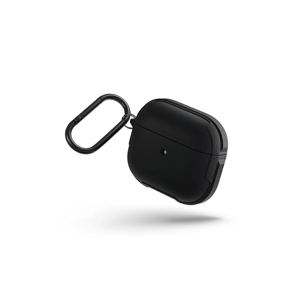 Etui UNIQ Valencia Antimicrobial Apple AirPods 3 czarny/midnight black