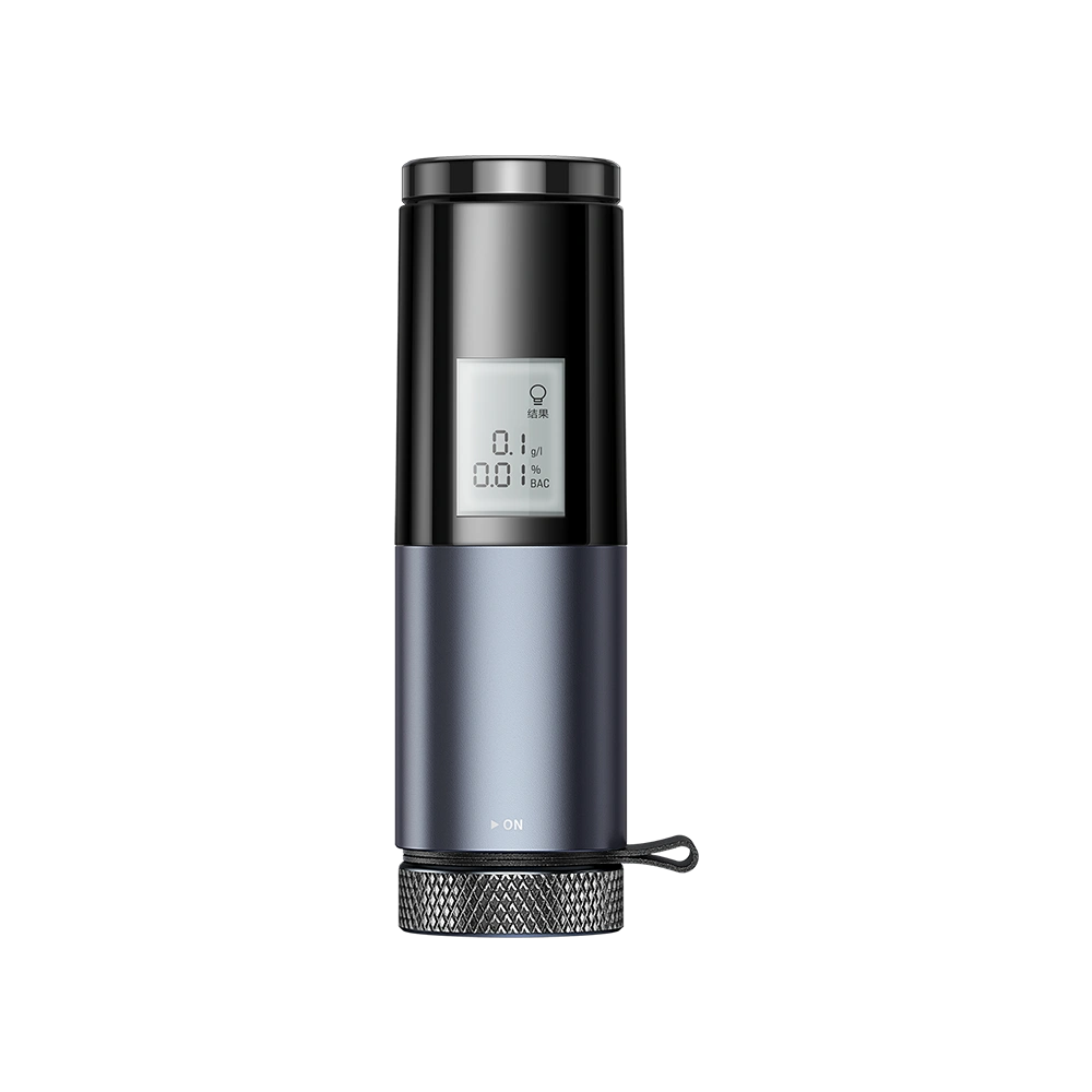 Baseus elektroniczny alkomat bezustnikowy LCD (Czarny)