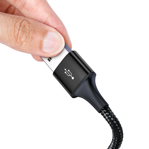 Kup USB 3in1 Kabel Baseus Rapid Series, USB zu micro USB / USB-C / Lightning, 3.5A, 1.2m (schwarz) - BSU3077BLK - {ean13} - Sklep Home Screen