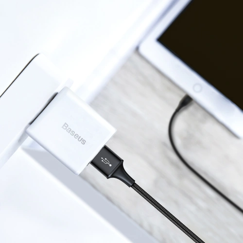 Kup USB 3in1 Kabel Baseus Rapid Series, USB zu micro USB / USB-C / Lightning, 3.5A, 1.2m (schwarz) - BSU3077BLK - {ean13} - Sklep Home Screen
