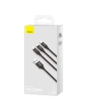 Kup USB 3in1 Kabel Baseus Rapid Series, USB zu micro USB / USB-C / Lightning, 3.5A, 1.2m (schwarz) - BSU3077BLK - {ean13} - Sklep Home Screen