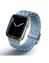 Pasek UNIQ Aspen Apple Watch 4/5/6/7/SE/8/9/10 40/41/42mm Împletit DE albastru cerulean