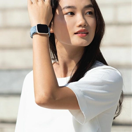 Kup Pasek UNIQ Aspen Apple Watch 4/5/6/7/SE/8/9/10 40/41/42mm Pletený DE modrý/cerulean blue - UNIQ575BLU - {ean13} - Sklep Home Screen