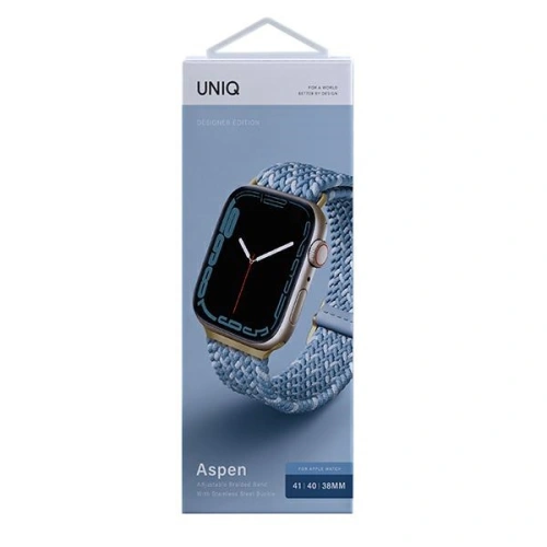 Kup UNIQ Aspen Apple Watch 4/5/6/7/SE/8/9/10 40/41/42mm Fonott DE kék/cerulean blue - UNIQ575BLU - {ean13} - Sklep Home Screen