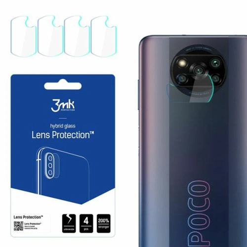 Kup Hibrid üveg a fényképezőgép objektívhez 3MK Lens Protection POCO X3 Pro [4 PACK] - 3MK2432 - {ean13} - Sklep Home Screen