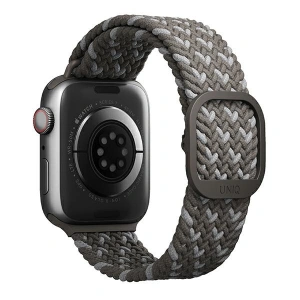 Pasek UNIQ Aspen Apple Watch 4/5/6/7/SE/8/9/Ultra 44/45/49mm Braided DE szary/pebble grey Pasek UNIQ Aspen Apple Watch 4/5/6/7/SE/8/9/Ultra 44/45/49mm Braided DE szary/pebble grey