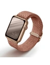 UNIQ Aspen strap Apple Watch 4/5/6/7/SE/8/9/Ultra 44/45/49mm Braided pink/grapefruit pink