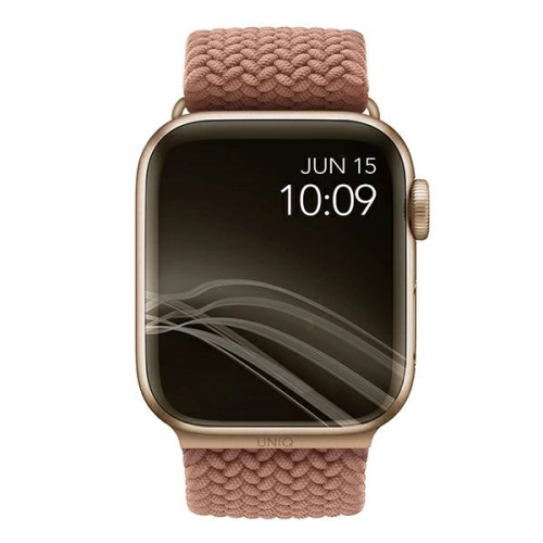 Buy UNIQ Aspen strap Apple Watch 4/5/6/7/SE/8/9/Ultra 44/45/49mm Braided pink/grapefruit pink - UNIQ580GRAPNK - {ean13} - Home Screen Store Europe
