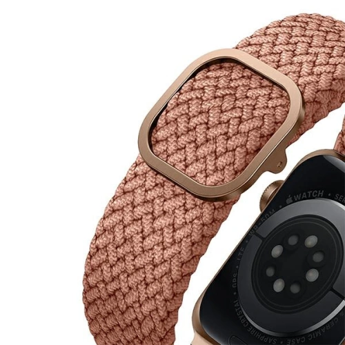 Kup Pasek UNIQ Aspen Apple Watch 4/5/6/7/SE/8/9/Ultra 44/45/49mm Pletený růžový/grapefruit pink - UNIQ580GRAPNK - {ean13} - Sklep Home Screen