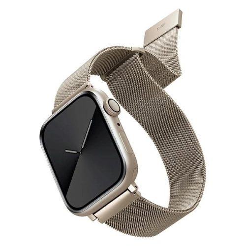 Kup UNIQ Dante Apple Watch 4/5/6/7/SE/8/9/10 40/41/42mm Rozsdamentes acél csillagfény - UNIQ581SRL - {ean13} - Sklep Home Screen