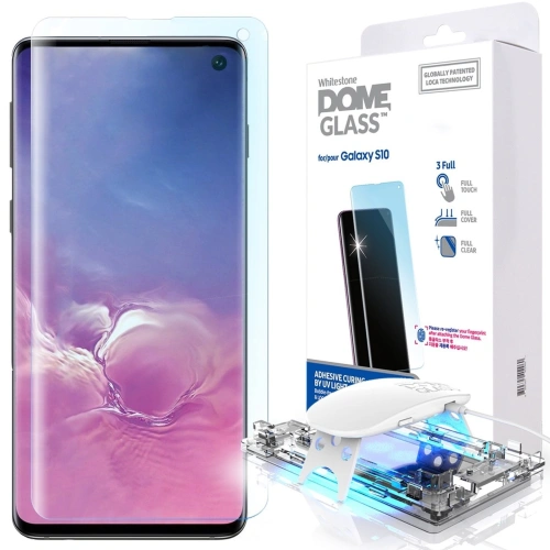 Kup Zpevněné sklo s UV lepidlem Whitestone Dome Glass Samsung Galaxy S10 - WSD015 - {ean13} - Sklep Home Screen